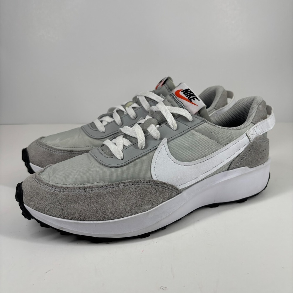 Nike Waffle Debut Men's US 10.5 Grey Fog/White Suede Sneakers Shoes DH9522-003
